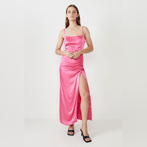 Bardot Zadie Rouched Midi‎ Dress - Picture 1 of 8